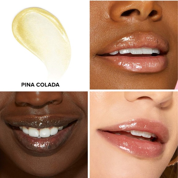 BNIB Too Faced Kissing Jelly Lip Oil Gloss - Pina Colada - Picture 2 of 4